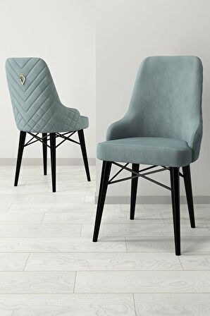 Rovena Flora Siyah Mermer 80x132 Açılabilir Mdf Mutfak Masası Takımı 6 Adet Sandalye