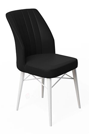 Rovena Arel Beyaz Mermer 80x132 Açılabilir Mdf Mutfak Masası Takımı 6 Adet Sandalye