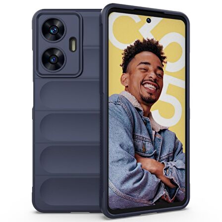 Gpack Realme C55 Kılıf Optimum Mat Kamera Korumalı Silikon