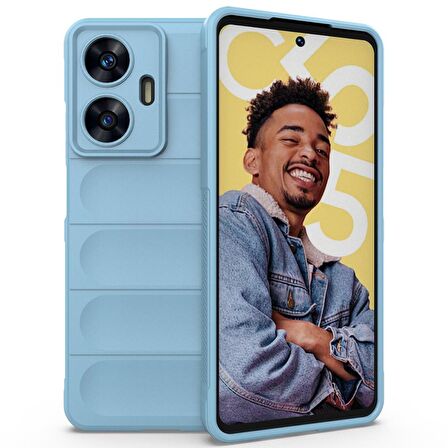 Gpack Realme C55 Kılıf Optimum Mat Kamera Korumalı Silikon