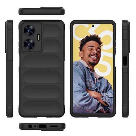 Gpack Realme C55 Kılıf Optimum Mat Kamera Korumalı Silikon