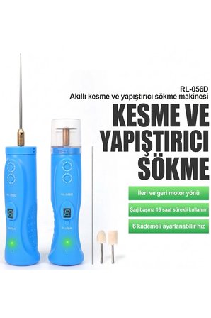 RL-056D Şarjlı Akıllı Ekran Yapıştırıcı Sökücü Ve Kesme Makinesi 6 Kademeli Telefon Tamir Seti