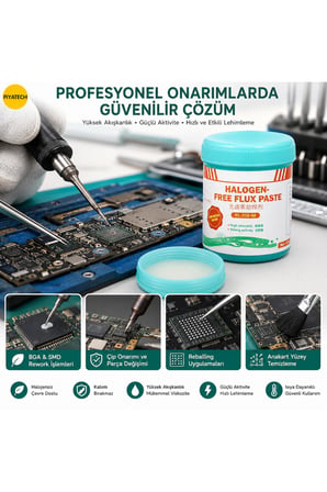 RL-559-IM Halojensiz Kalıntısız Bga Smd Krem Flux Lehim Pastası 100 Gr