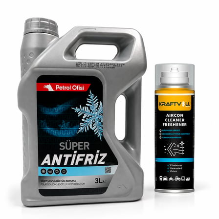 PETROL OFİSİ SUPER ANTİFRİZ (YEŞİL) 3LT + Klima Bombası 200 ml