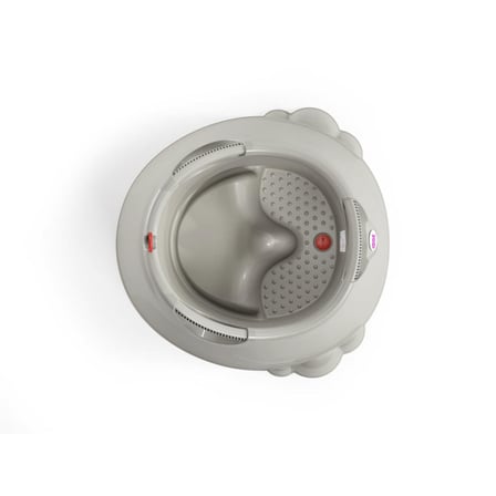 OKBaby Bebek Banyo Seti Opla Küvet + Hippo Duş Şapkası A.Gri