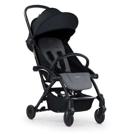 Bumprider Connect³ Bebek Arabası ve Portbebe Seti – Black & Grey Melange | Yan Bakım Çantası Hediyeli