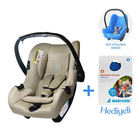 Connect TRN Bebek Oto Koltuğu Sand Grup 0+ | Maxi-CabrioFix Yazlık Havlu Kılıf Hediye
