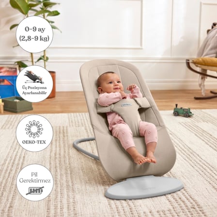 BabyBjörn 2’li Set Begin Ana Kucağı & Kanguru Hold Woven Sand Grey