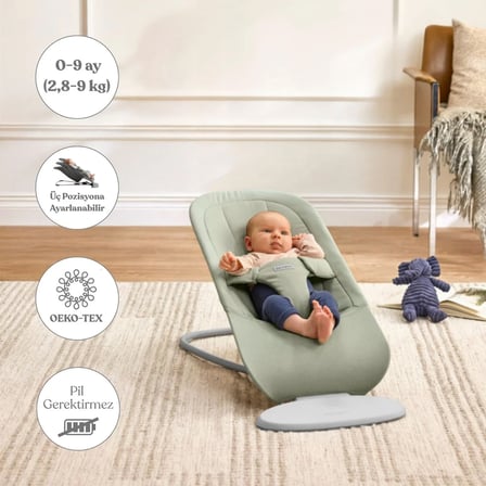 BabyBjörn 2’li Set Begin Ana Kucağı & Kanguru Hold Woven Light Green