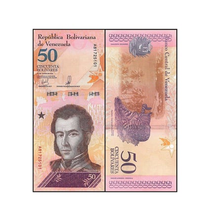 Venezuela 2018 Yılı 50 Bolivares Kağıt Para Çil Unc Koleksiyon Para