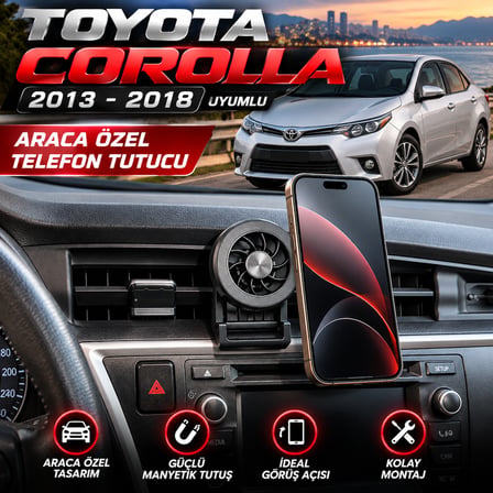 Toyota Corolla 2013-2018 Uyumlu Araca Özel MagSafe Telefon Tutacagı