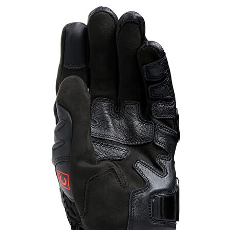 Dainese Carbon 4 Black Kısa Deri Eldiven SİYAH