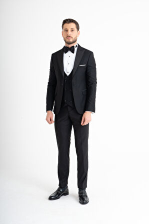 Slim Fit Smokin - Siyah 46