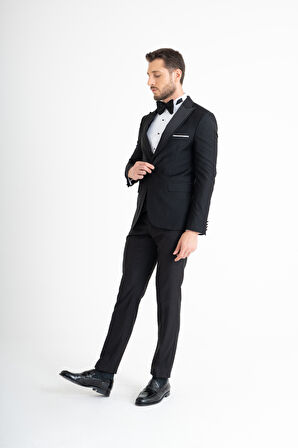 Slim Fit Smokin - Siyah 46