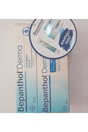 Bepanthol Derma Cilt Bakım Kremi 30 Gr + Derma Onarıcı Bakım Merhemi 50 Gr - İKİLİ SET