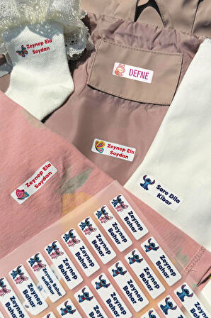 Kıyafet Etiketi - Okul Kıyafetlerine Kişiye Özel 30 Saniyede Kolay Uygulama Yıkanabilir Sünger Dob