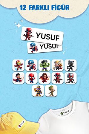 Kıyafet Etiketi - Okul Kıyafetlerine Kişiye Özel 30 Saniyede Kolay Uygulama Yıkanabilir - Kahramanl