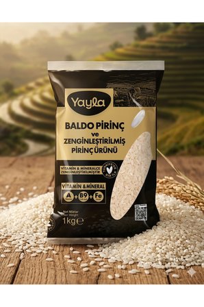 Yayla Türkiye'de Bir İlk! Vitamin & Mineral Zenginleştirilmiş Baldo Pirinç 1 kg