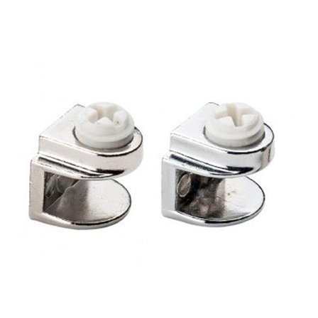 METAL CAM RAF TUTUCU DÜZ KROM PLASTİK VİDALI (5 ADET )