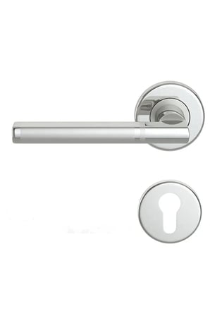 Condı 1093 Saten Krom Rozetlı Kapı Kolu Saten Krom Rozetli Wc (tk)