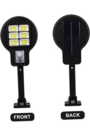 Solar Güneş Enerjili Hareket ve Karanlık Sensörlü Mini 48 Led Duvar Lambası 3 Mod Aydınlatma Bahçe Aydınlatması  182-6