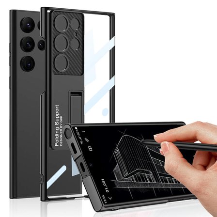 Gpack Samsung Galaxy S24 Ultra Kılıf Kamera Korumalı Lego Standlı Kapak