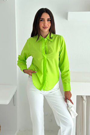 Balon Kol Gömlek Yeşil