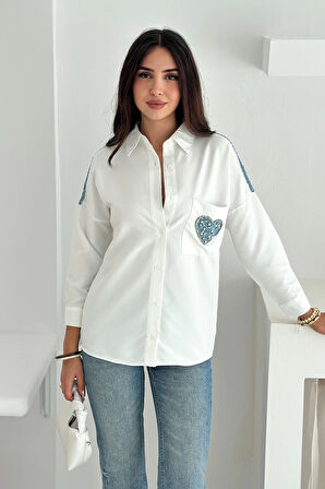 Kalp Cepli Gömlek