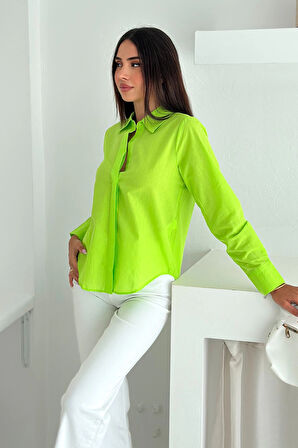 Balon Kol Gömlek Yeşil