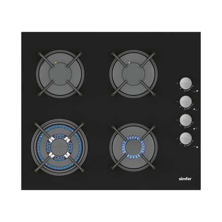 Simfer 0+9 Fonksiyon Airfry Siyah Dijital 3'lü Ankastre Set(8215 Fırın + 3508 Ocak + 8738 Davlumbaz)