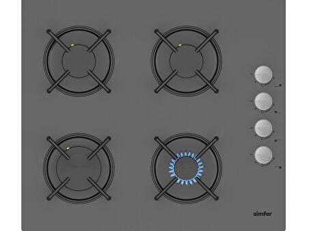 Simfer 4 Fonksiyon Trend Mekanik Silver Cam Power Turbo 3'lü Ankastre Set