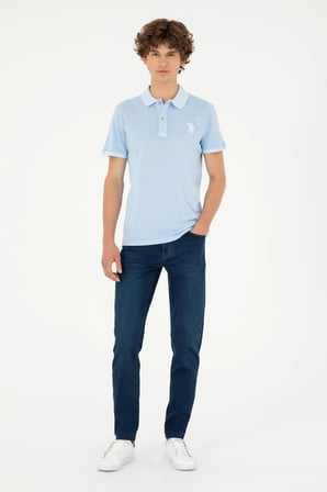 Erkek Mavi Jean Slim Fit Pantolon