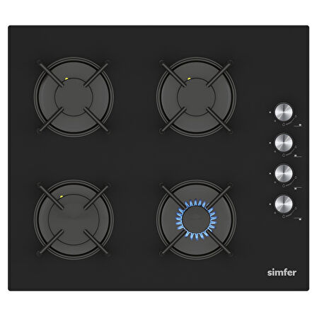 Simfer 4 Fonksiyon Trend Mekanik Siyah Power Turbo 3'lü Ankastre Set (8228 Fırın + 3046 Ocak + 8721 Davlumbaz)