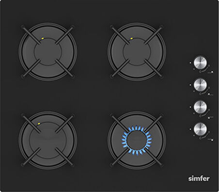 Simfer 4 Fonksiyon Mekanik Siyah Power Turbo 3'lü Ankastre Set 