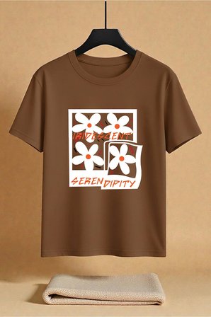 Unisex Irıdes Serenıty Baskılı Tasarım Tshirt