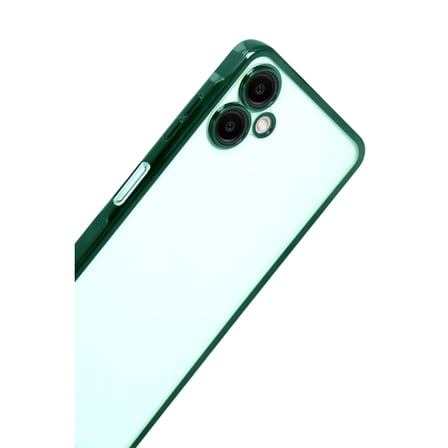 Samsung Galaxy A07 4G Razer Lensli Silikon - Yeşil