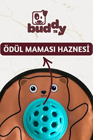 Fırlatılabilir Ödüllü Frizbi Köpek Oyuncağı | Lezzetle Eğlence Bir Arada