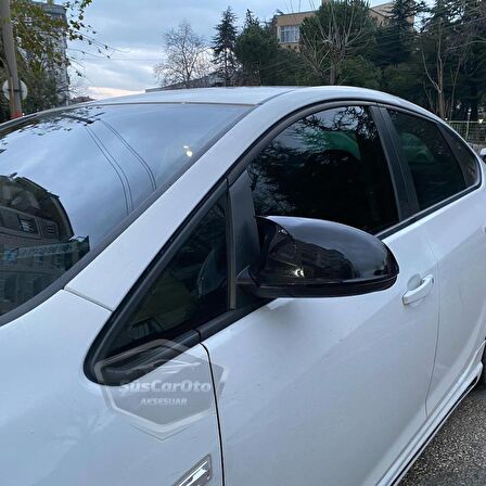 Opel Astra J 2009-2020 Batman Yarasa Ayna Kapağı Piano Black ABS Plastik