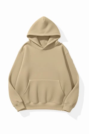 Unisex Yumuşak Dokulu Off White Baskılı Tasarım Oversize 3 İplik Hoodie Sweatshirt