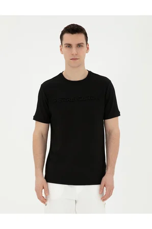 Siyah Regular Fit Tişört 50282061-VR046