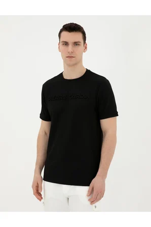 Siyah Regular Fit Tişört 50282061-VR046