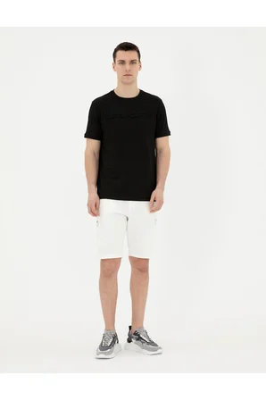 Siyah Regular Fit Tişört 50282061-VR046
