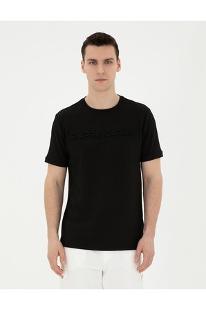 Siyah Regular Fit Tişört 50282061-VR046