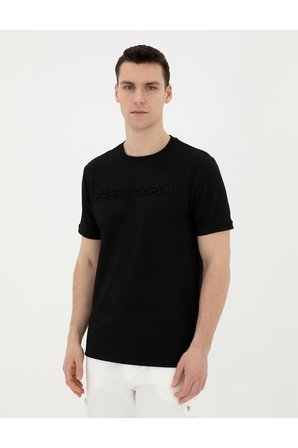 Siyah Regular Fit Tişört 50282061-VR046