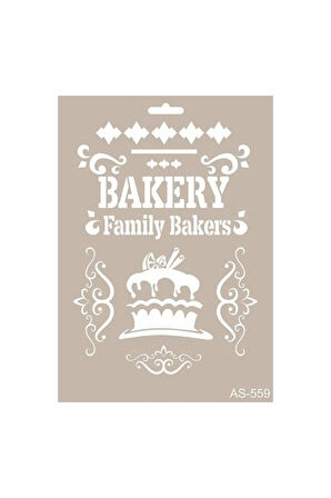 As559 - A4 Stencil Bakery