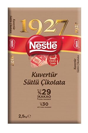 Nestle 1927 Kuvertür Sütlü Çikolata - 2,5 Kg