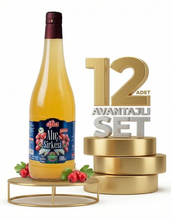Afia Alıç Sirkesi Cam Şişe 12x1 Lt