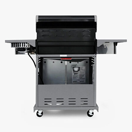 Kenmore Gazlı Barbekü 4 Ocaklı Siyah - Metal