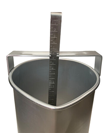 20 Litre Süt Ölçer Kovası Aluminyum (Ölçek)