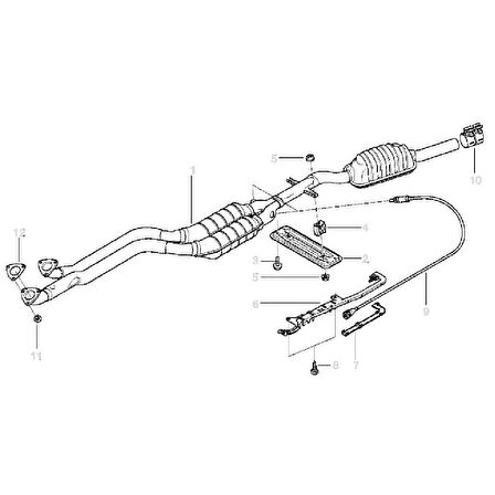 BMW M50 M52 M54 M73 VE M73N MOTOR EGZOZ BOĞAZ CONTASI 18301716888